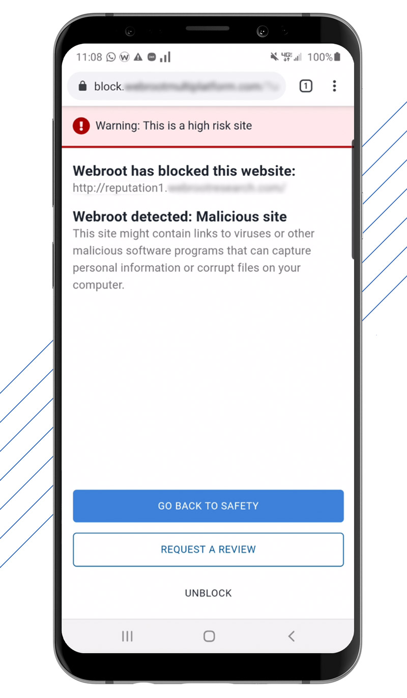 Screenshot of Mobile Security Identity Protection