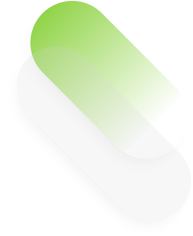 Green gradient pill shape